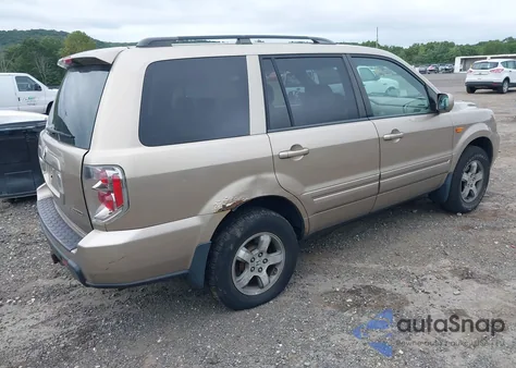 2007 Honda Pilot Ex from USA, damaged, VIN 2HKYF18467H528184